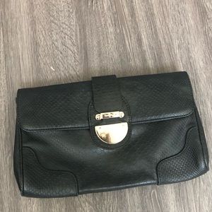 Cole Haan black evening clutch